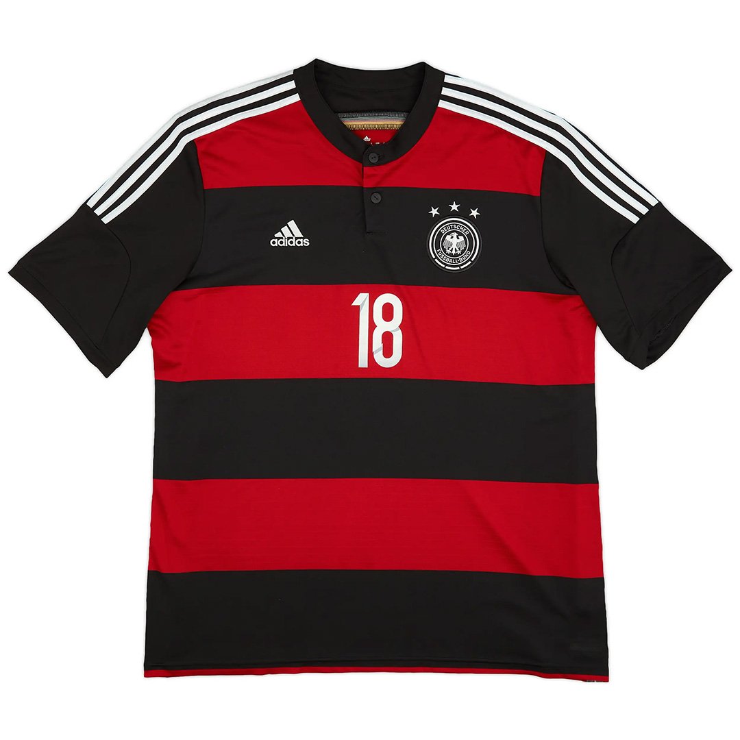 11719041915eb99da27Kroos18GermanyRetroAwayJerseyWorldCup2014FMineJerseys Deutschland Auswärtstrikot Euro-Cup 1998 - immagine 1