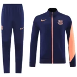 Barcelona Trainingsanzug Navyblau & Orange 2025/26
