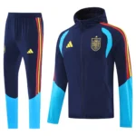 Spanien Windbreaker Hoodie Anzug Navyblau 2026 - immagine 3