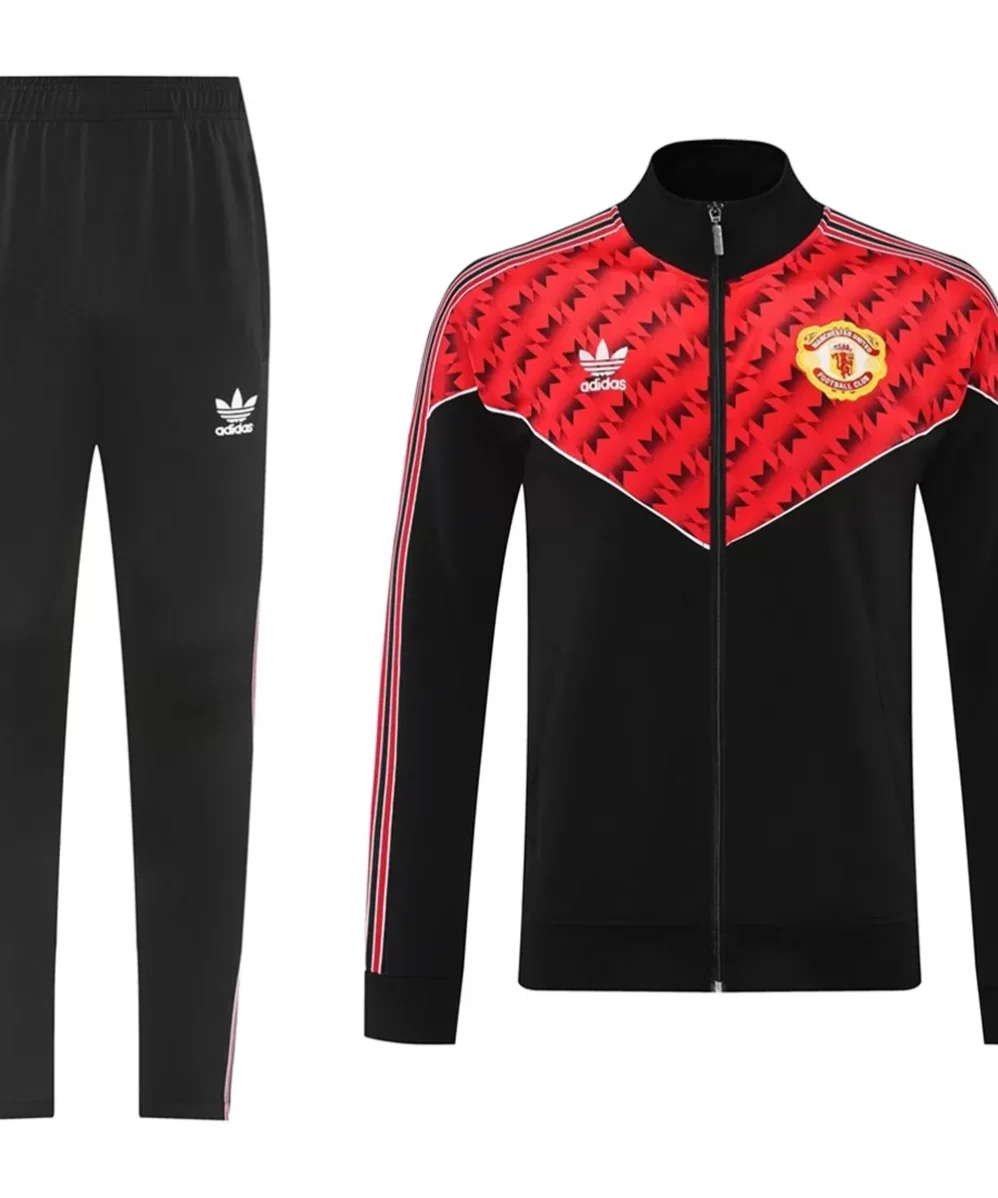 Manchester United Trainingsanzug 05 Rot & Schwarz 2025/26