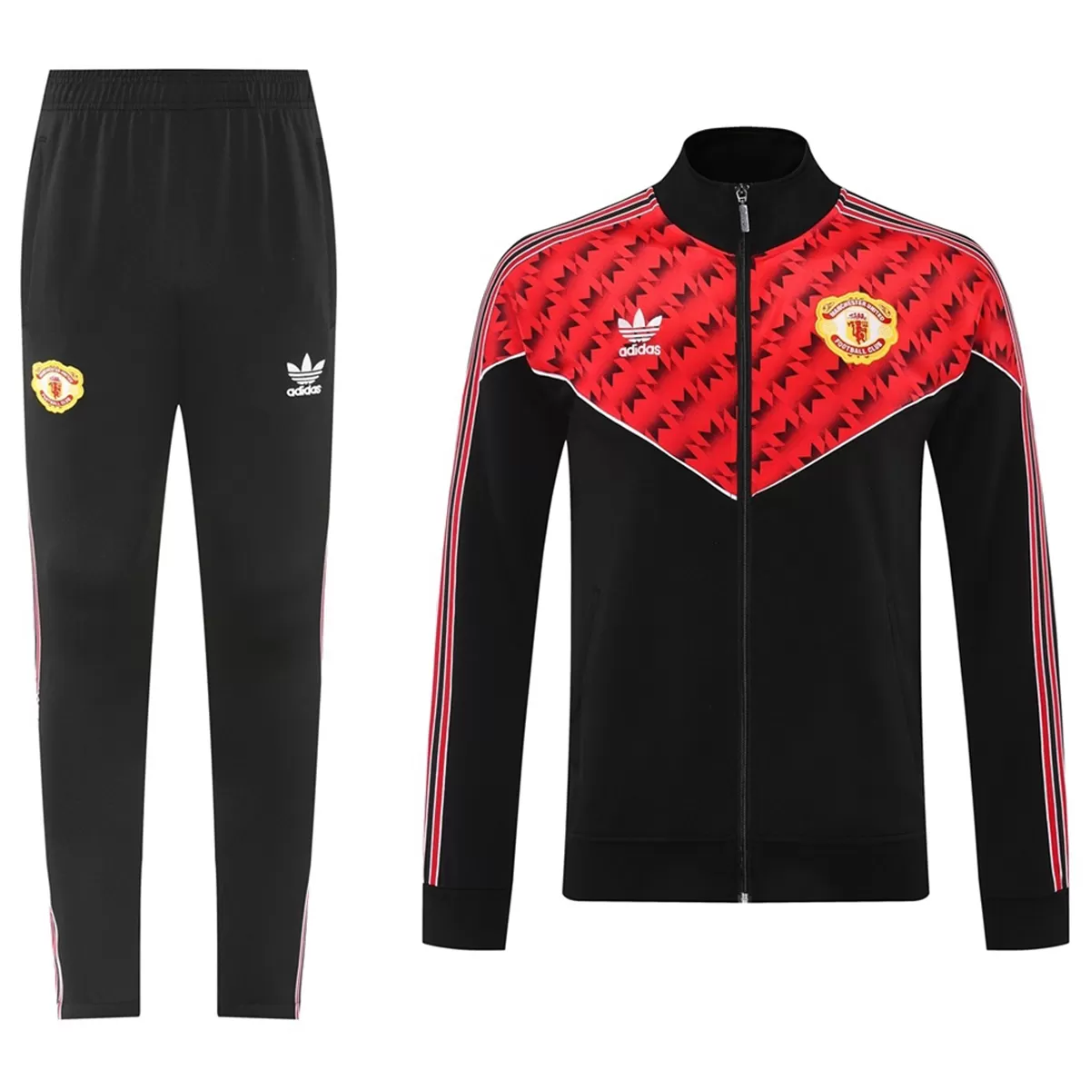 ad315e1160e4bb785565cca0a0dd37eca5b7f123048=17271zo12vvl12vvufowebp Manchester United Trainingsanzug 05 Rot & Schwarz 2025/26 - immagine 1