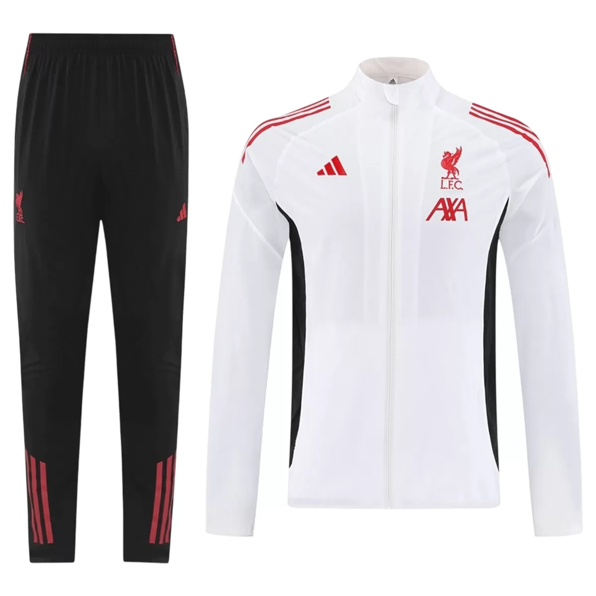 c3310e110da4834648e62f67fb89655b2c9d669ee85=e34bazo12vvl12vvufowebp Liverpool Windbreaker Anzug Weiß 2025/26 - immagine 1
