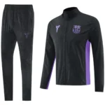 Barcelona Windbreaker Anzug Schwarz 2025/26 - immagine 3