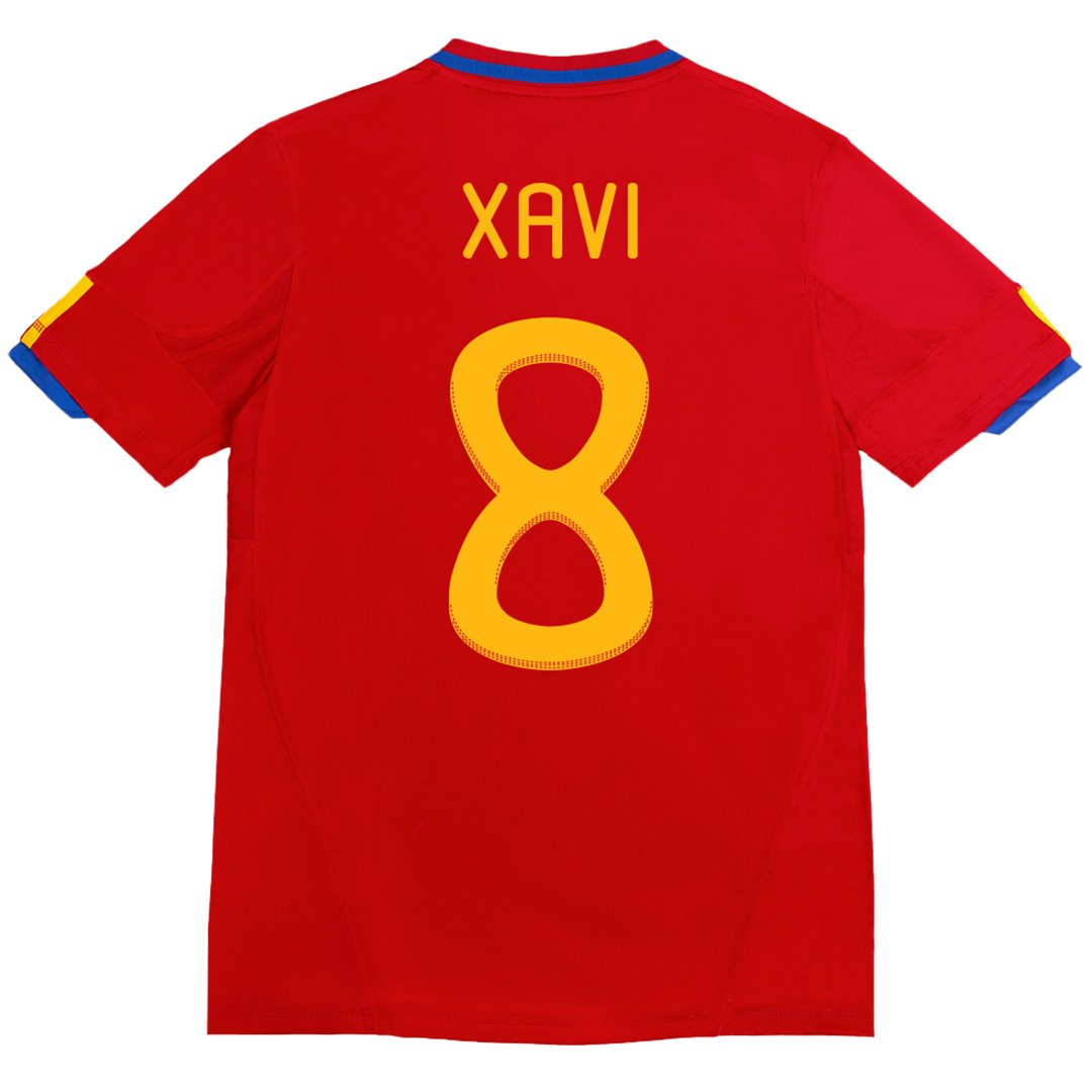 01735095739ee1f7d81XAVI8RetroSpainHomeJersey2010MineJerseys