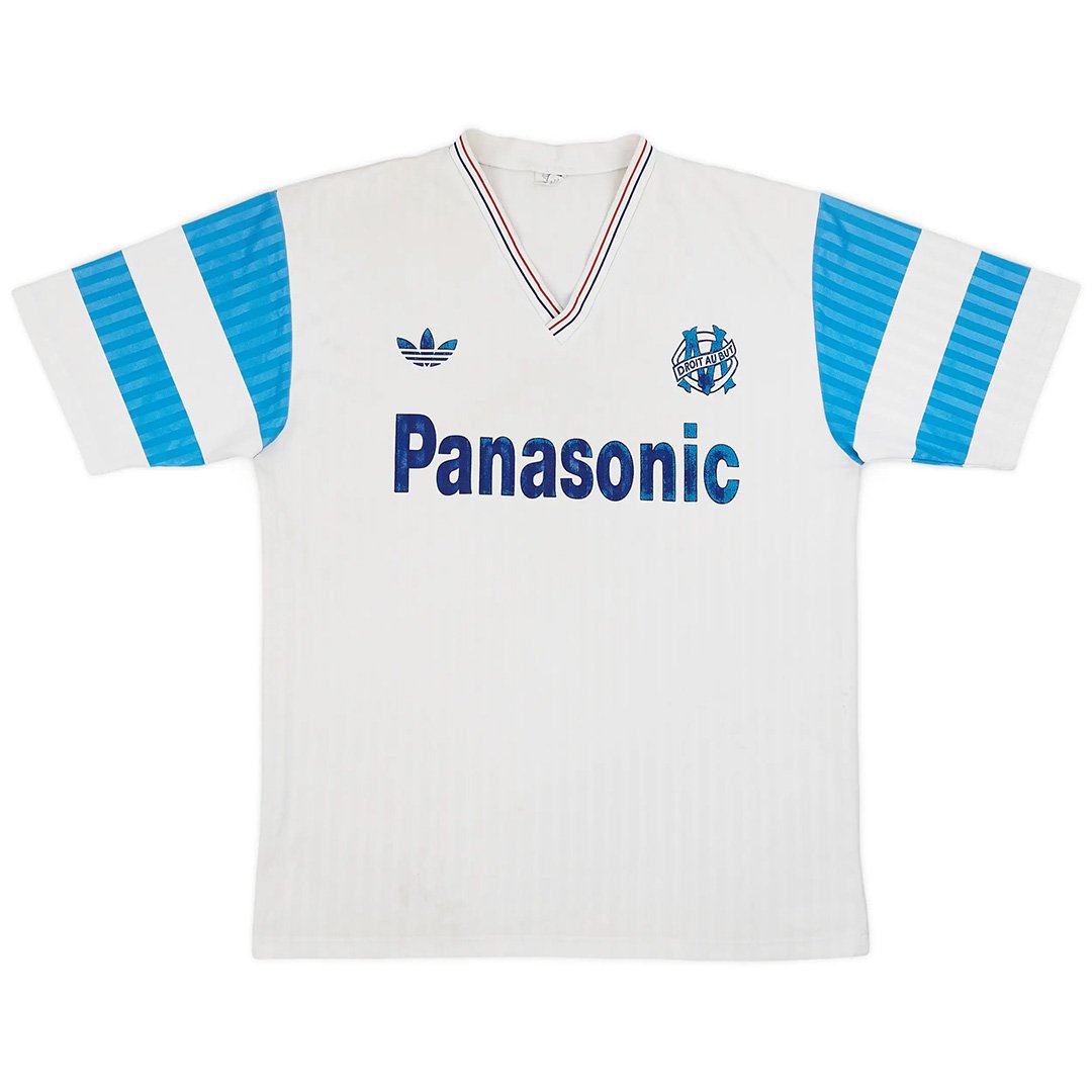 1171662329098074700MarseillesRetroJerseyHome1990MineJerseys Retro Marseilles Auswärtstrikot 1990 - immagine 1