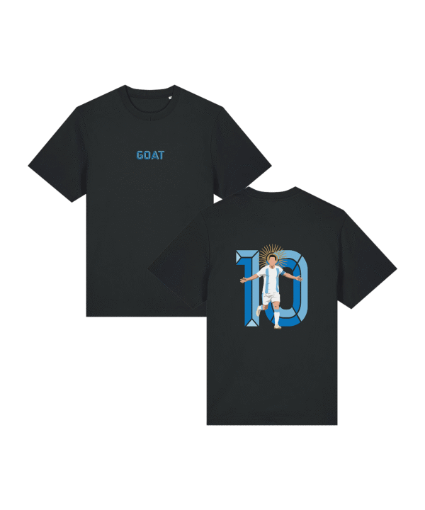 11teamsports Argentinien "GOAT" T-Shirt WM 2026 Schwarz