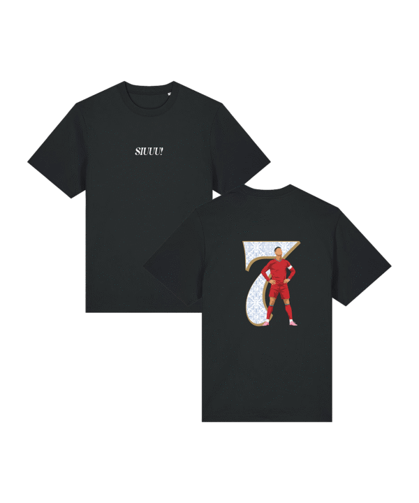 11teamsports Portugal "SIUUU!" T-Shirt WM 2026 Schwarz