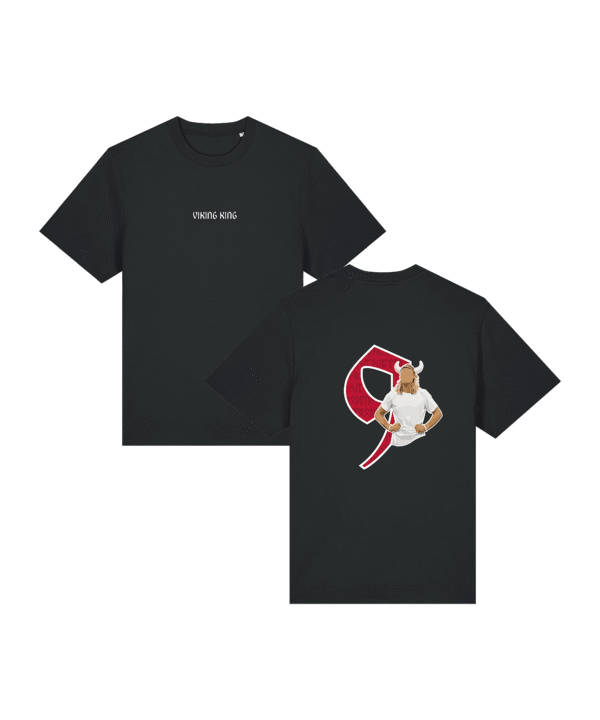11teamsports Norwegen "VIKING KING" T-Shirt WM 2026 Schwarz