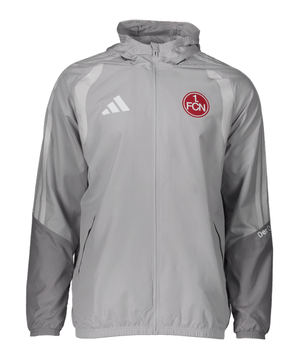 adidas 1. FC Nürnberg Allwetter Jacke Grau