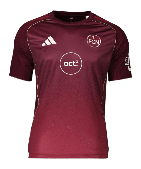 adidas 1. FC Nürnberg Trikot 3rd 2025/2026 Clubfrauen Männer Weinrot