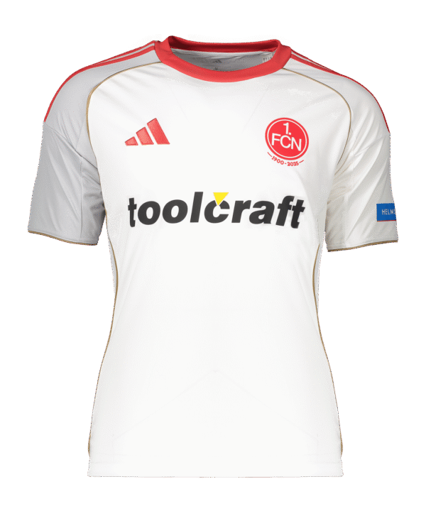 adidas 1. FC Nürnberg Trikot Away 2025/2026 Weiß