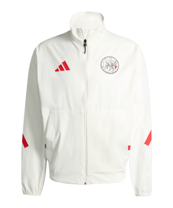 adidas Ajax Amsterdam Anthem Jacke Weiß
