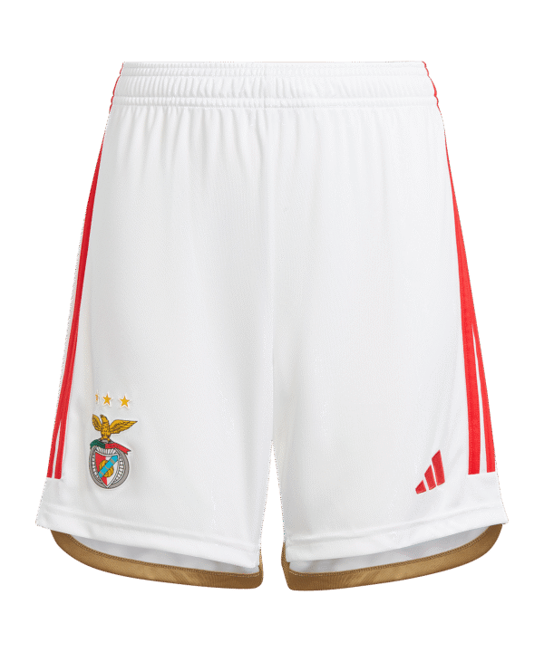 adidas Benfica Lissabon Short Home 2023/2024 Kids Weiß