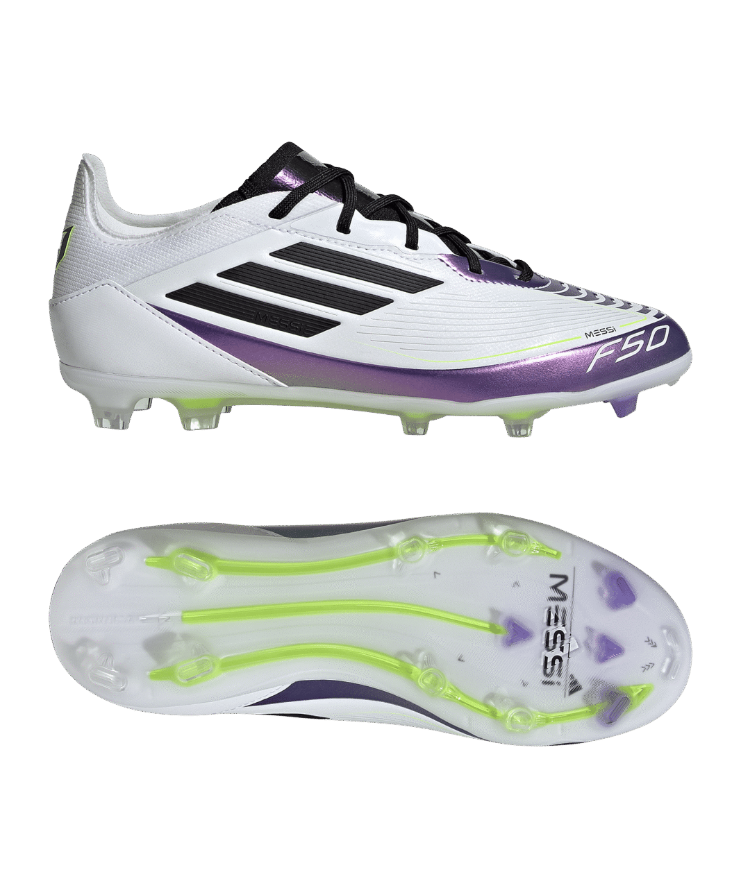 adidas F50 Pro FG Messi Triunfo Estelar Kids Weiss Schwarz