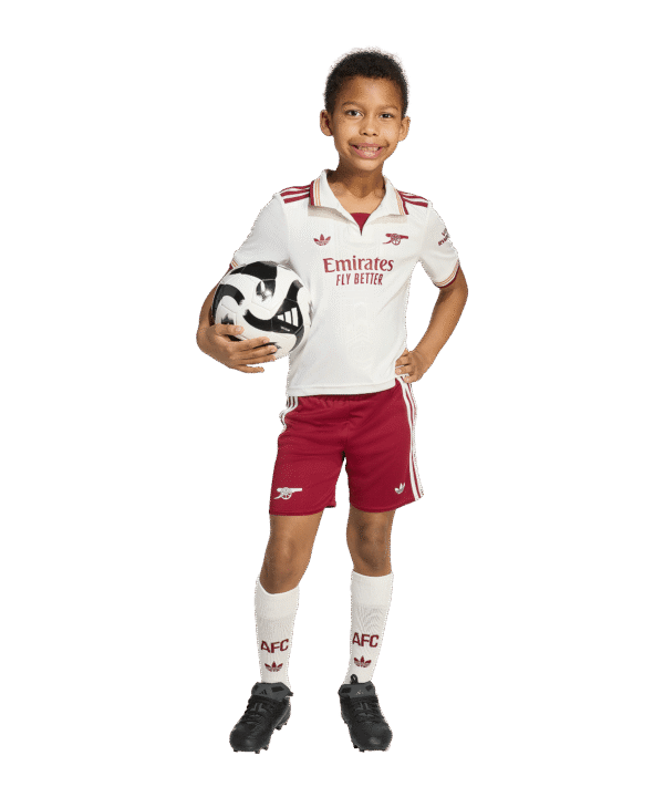 adidas FC Arsenal London Minikit 3rd 25/26 Kids Weiss