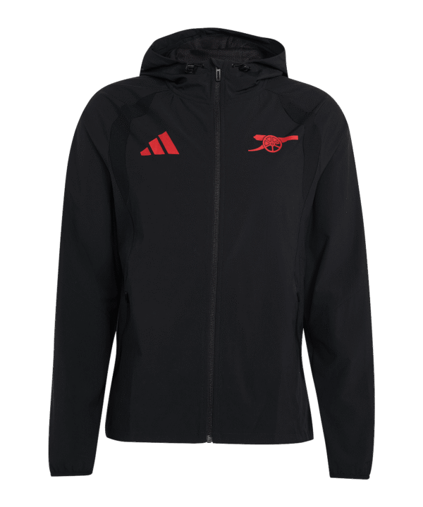adidas FC Arsenal London Tiro Travel Windjacke Schwarz