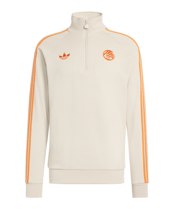 adidas FC Bayern München Originals Zip Top Beige