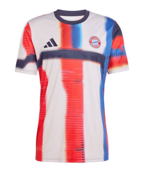 adidas FC Bayern München Prematch T-Shirt 2025/2026 Blau