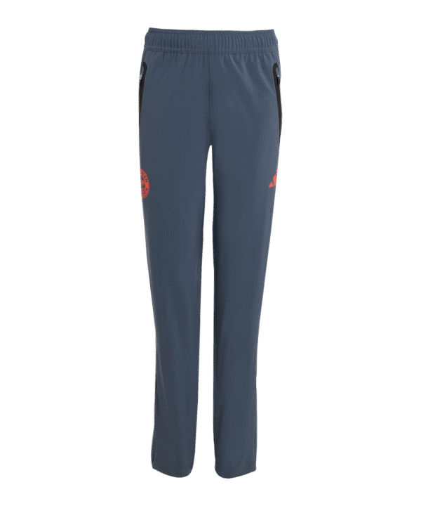 adidas FC Bayern München Tech Travel Hose Kids Grau