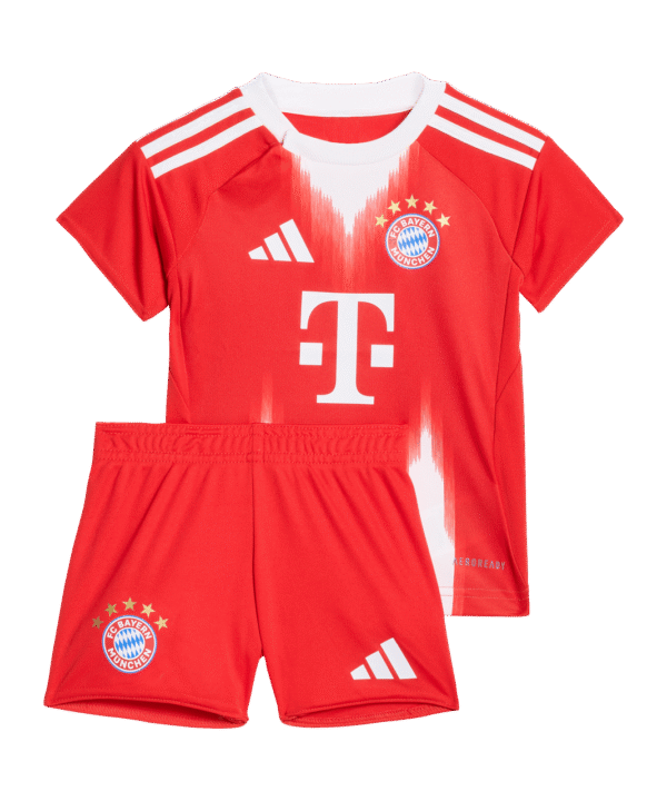 adidas FC Bayern München Baby Trikot Set Home 2025/2026 Kids Rot