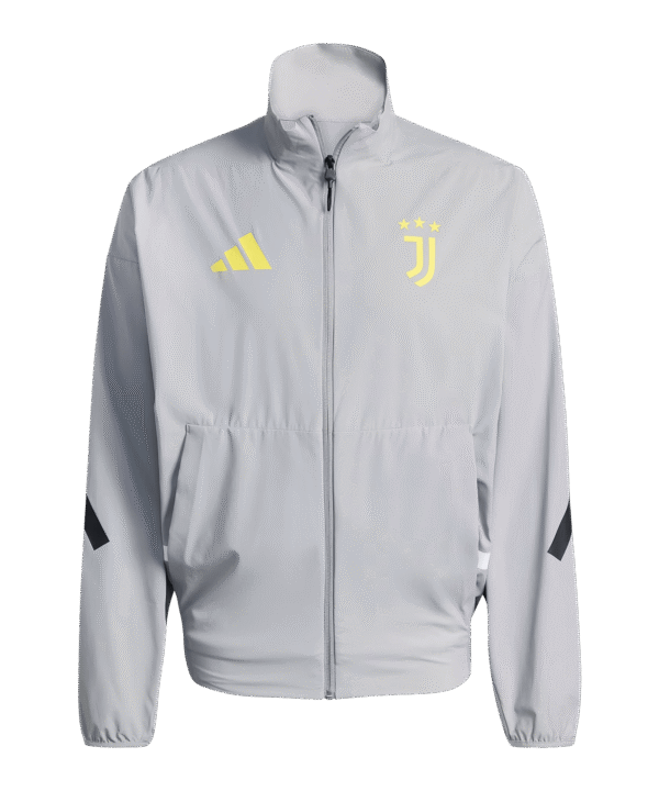 adidas Juventus Turin Anthem Jacke Kids Grau