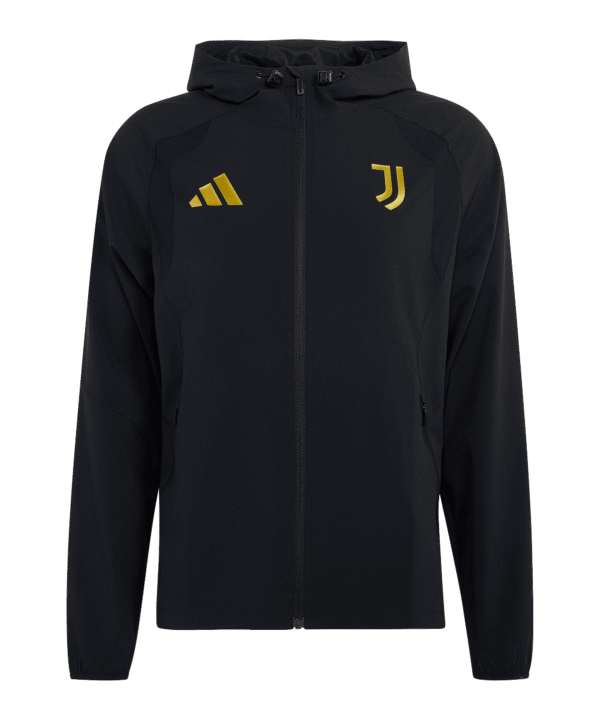 adidas Juventus Turin Tiro Travel Windjacke Schwarz