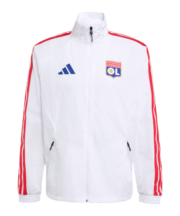 adidas Olympique Lyon Anthem Jacke Weiß