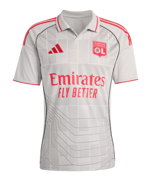 adidas Olympique Lyon Trikot 3rd 2025/2026 Kids Grau