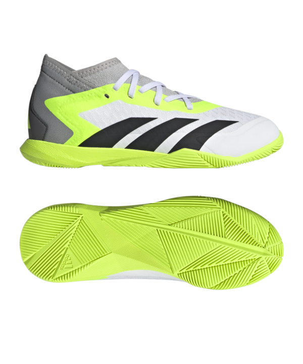 adidas Predator Accuracy.3 IN Halle Crazyrush Kids Weiss Schwarz Gelb