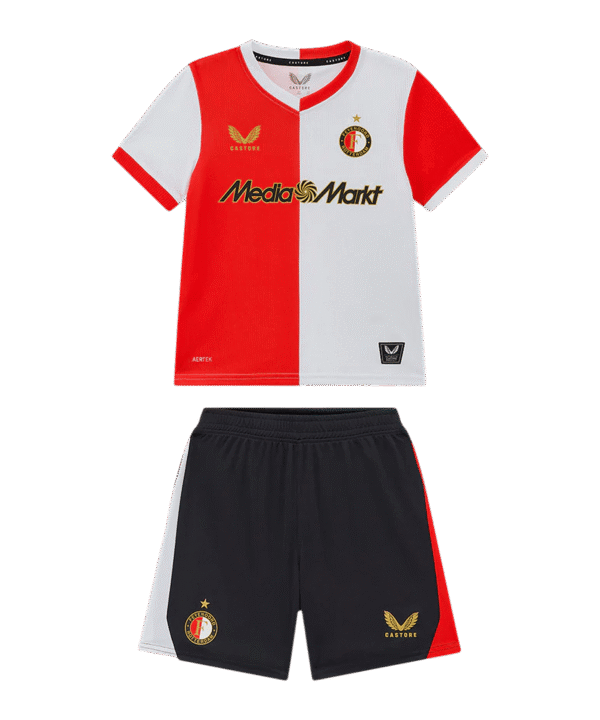 Castore Feyenoord Rotterdam Trikot Set Heim 2025/2026 Rot F072