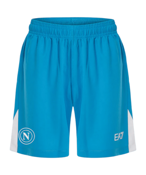 EA7 SSC Neapel Short Home 2024/2025 Kids Blau