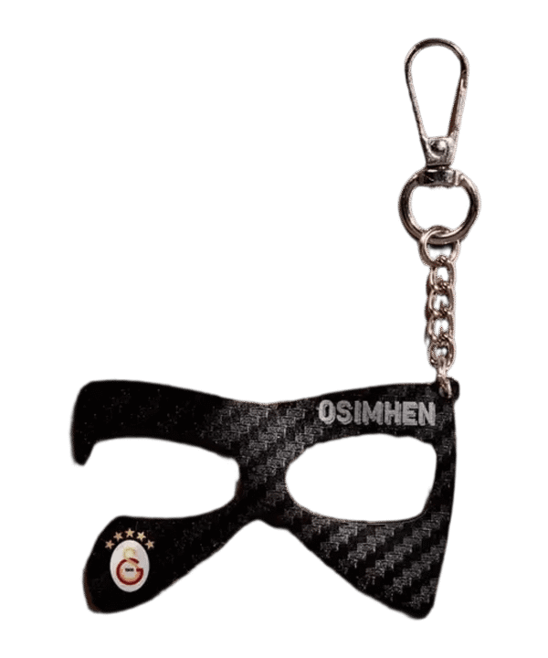 Galatasaray Istanbul 5 Sterne Osimhen Maske Schlüsselanhänger Mehrfarbig