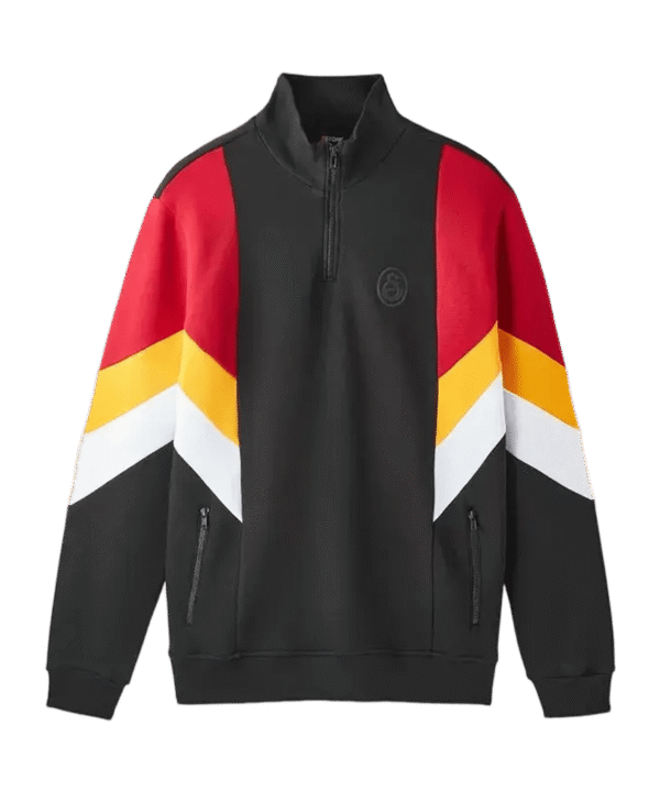 Galatasaray Istanbul Erkek Kapuzenjacke Schwarz