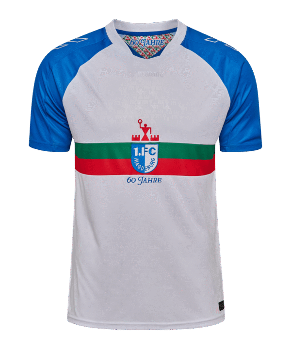 Hummel 1. FC Magdeburg 60 Jahre Trikot 2025/2026 Kids Weiß F9548