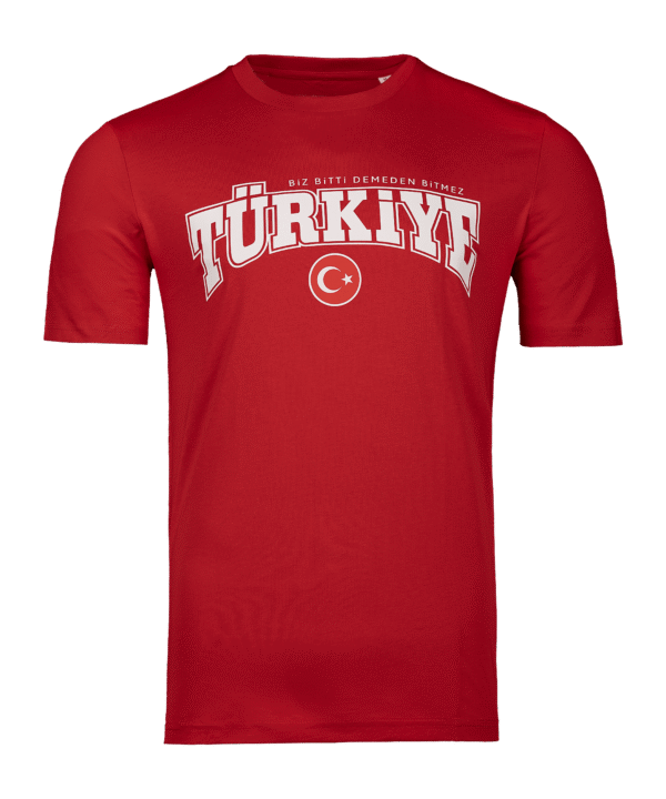 Nike TFF Türkei Biz Bitti Demeden Bitmez T-Shirt Rot Ftffcz0881bitmezrot