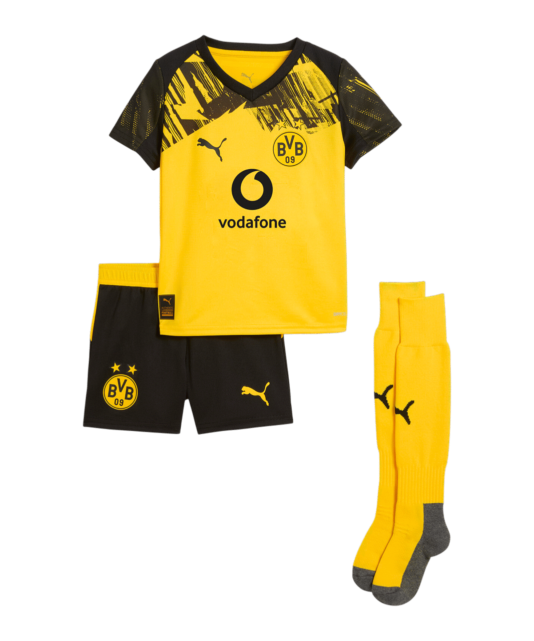 PUMA Borussia Dortmund Trikot Set Home Kids Gelb F01