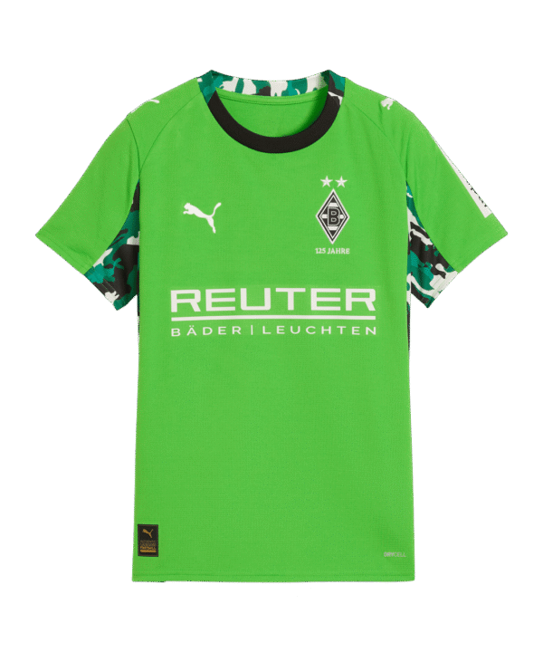 PUMA Borussia Mönchengladbach Trikot Away 2025/2026 Kids Grün F02