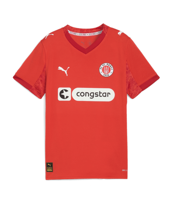 PUMA FC St. Pauli Fourth Trikot Kids Rot F04