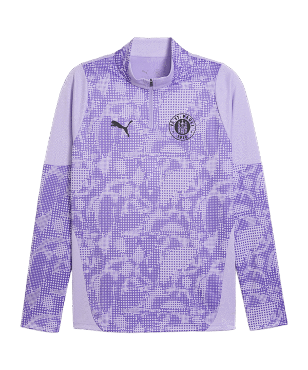 PUMA FC St. Pauli Training 1/4 Zip Sweatshirt Lila F10