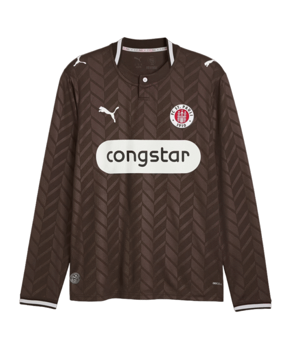 PUMA FC St. Pauli Trikot Langarm Home 2026/2027 Braun F01