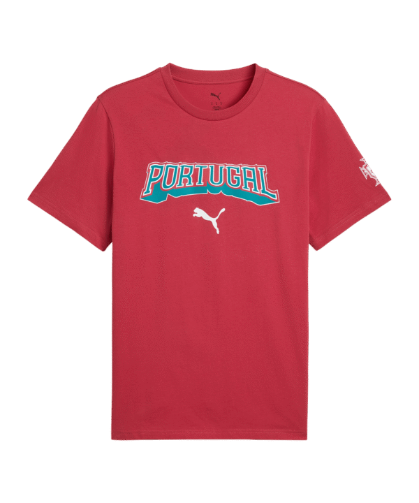 PUMA FPF Portugal FtblCulture T-Shirt Rot F27