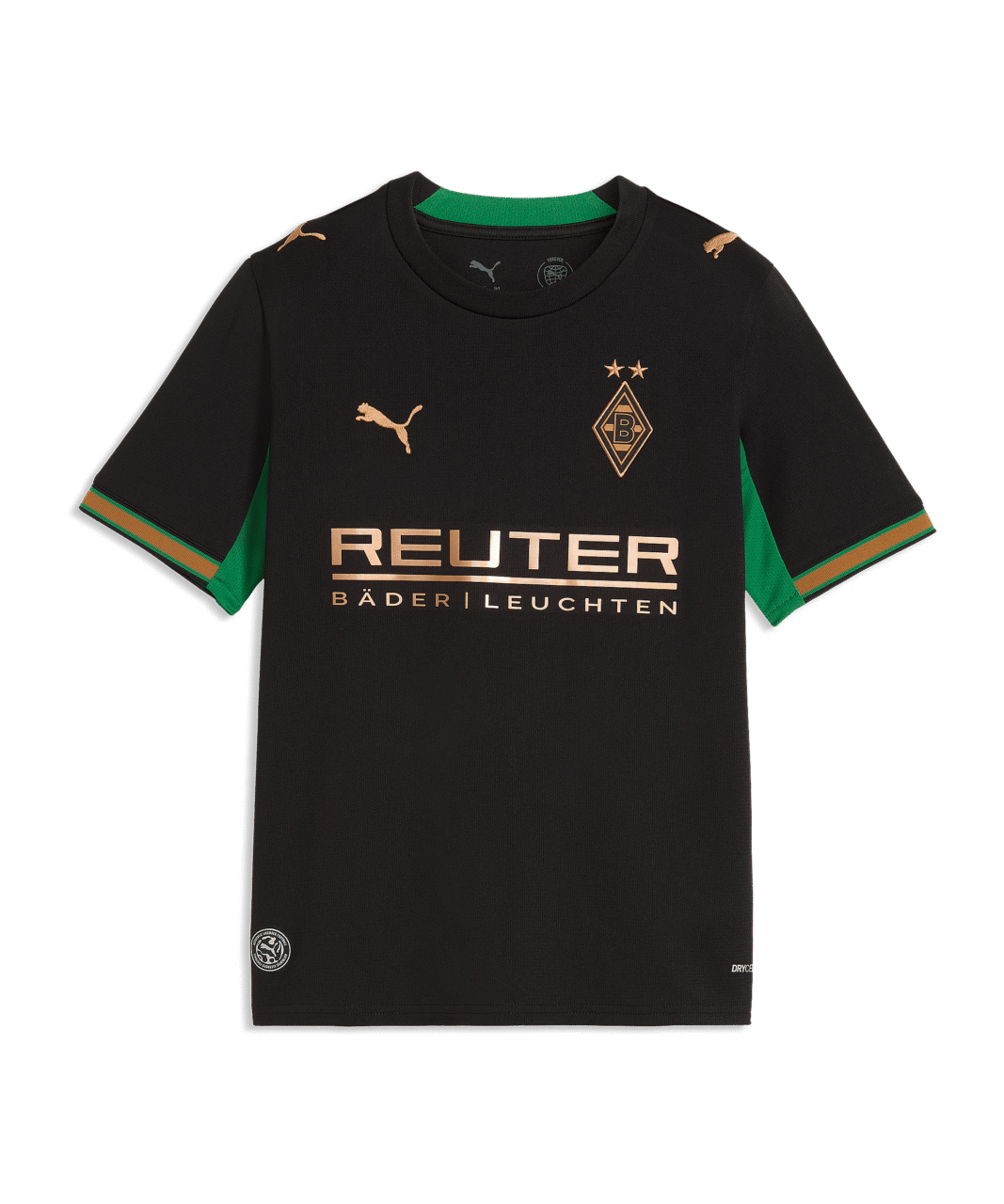 PUMA Borussia Mönchengladbach Trikot Away 2026/2027 Kinder Schwarz F02