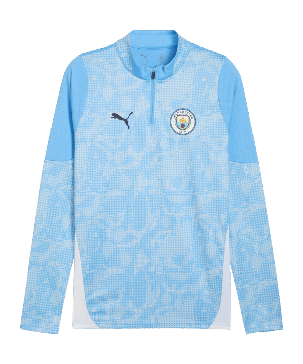 PUMA Manchester City Training 1/4 Zip Sweatshirt Blau F01