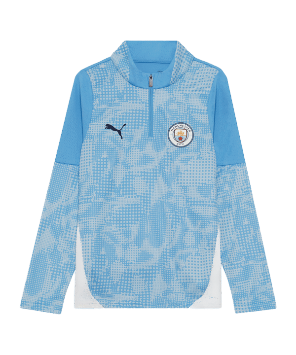 PUMA Manchester City Training 1/4 Zip Sweatshirt Kids Blau F01