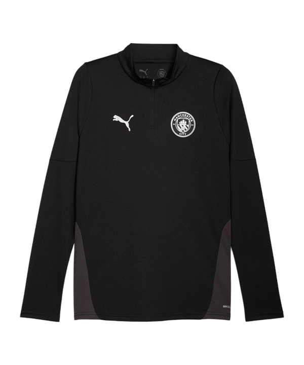 PUMA Manchester City Training 1/4 Zip Sweatshirt Kids Schwarz F14