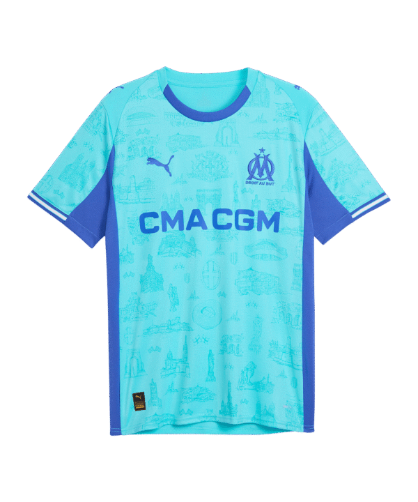 PUMA Olympique Marseille Special Edition Replica Trikot 2025/2026 Blau F05