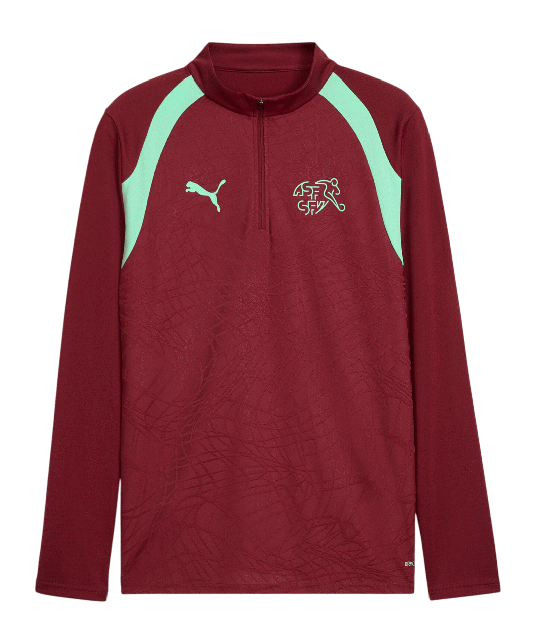 PUMA SFV Schweiz Training 1/4 Zip Top Rot F09