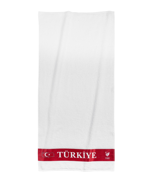 TFF Türkei Handtuch 50x100cm Weiss